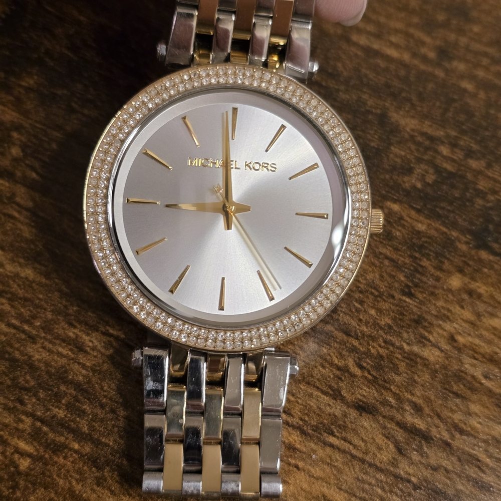 Michael Kors Silver and Gold Watch